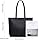 MEEGIRL Ladies Tote Bags Simple PU Leather Handbags Work School Shopping Bags for Women with Zip and Inner Pocket